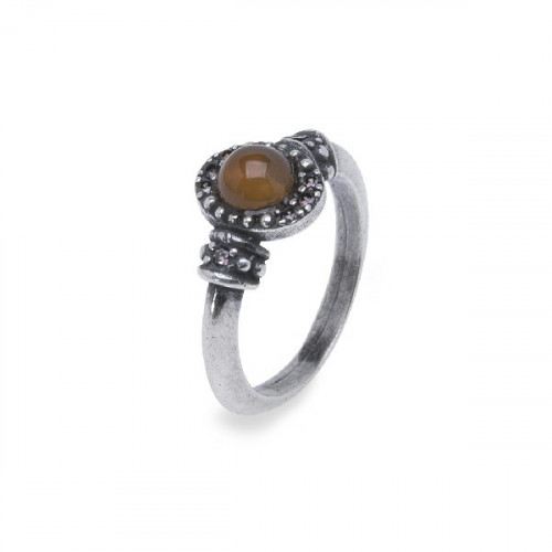 ANILLO PLATADEPALO CORNALINA - CR48C T/14