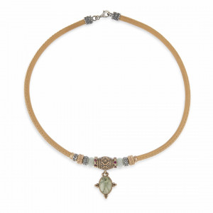 COLLAR PLATADEPALO WOMAN SRI LANKA - WN077X - WN077X