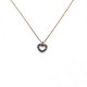 ROSE GOLD HEART DIAMONDS PANOS & SAVAS NECKLACE - N1292
