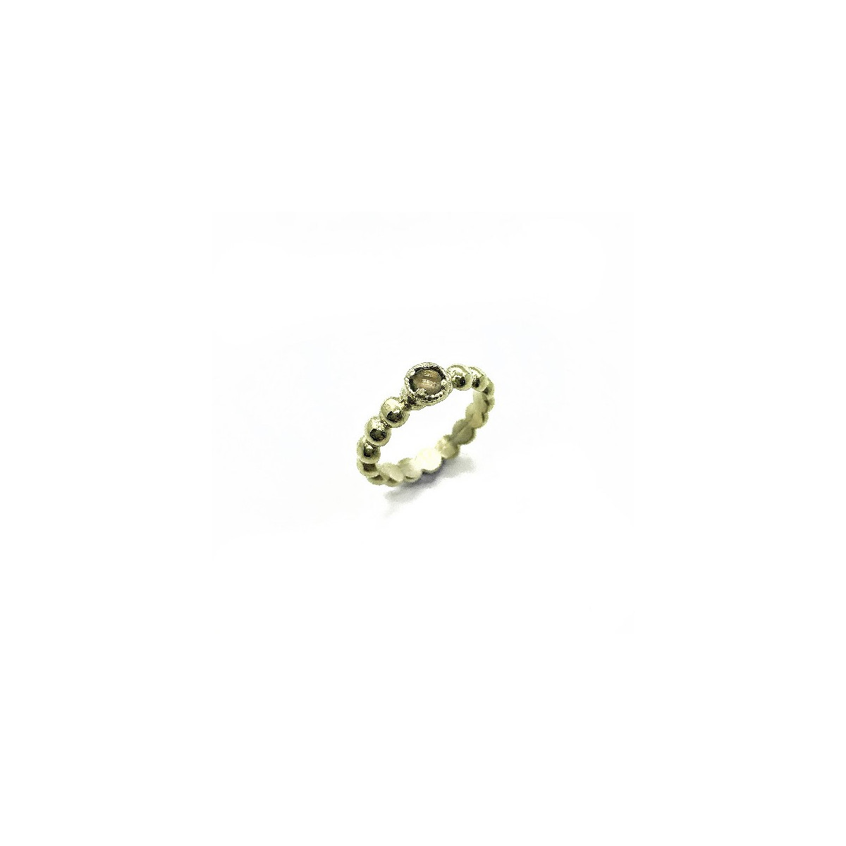 ANILLO TOP SILVER CUARZO FUMÉ - AN6540XM