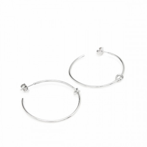 KNOT LINEARGENT EARRING - 17196-W-A