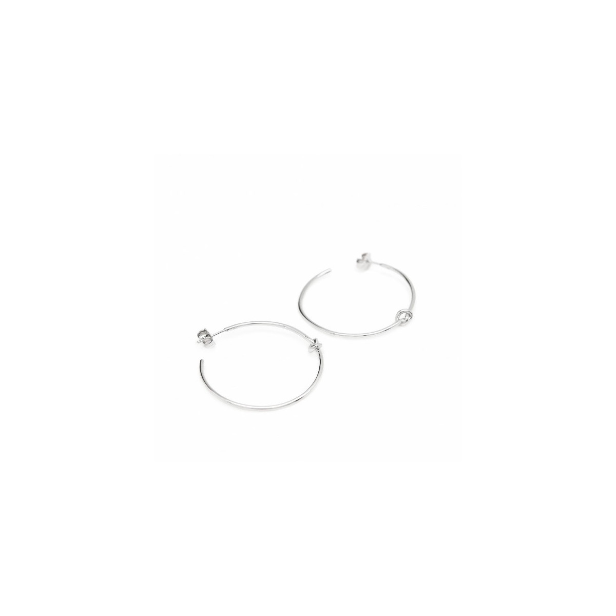 PENDIENTES LINEARGENT ARO NUDO - 17196-W-A