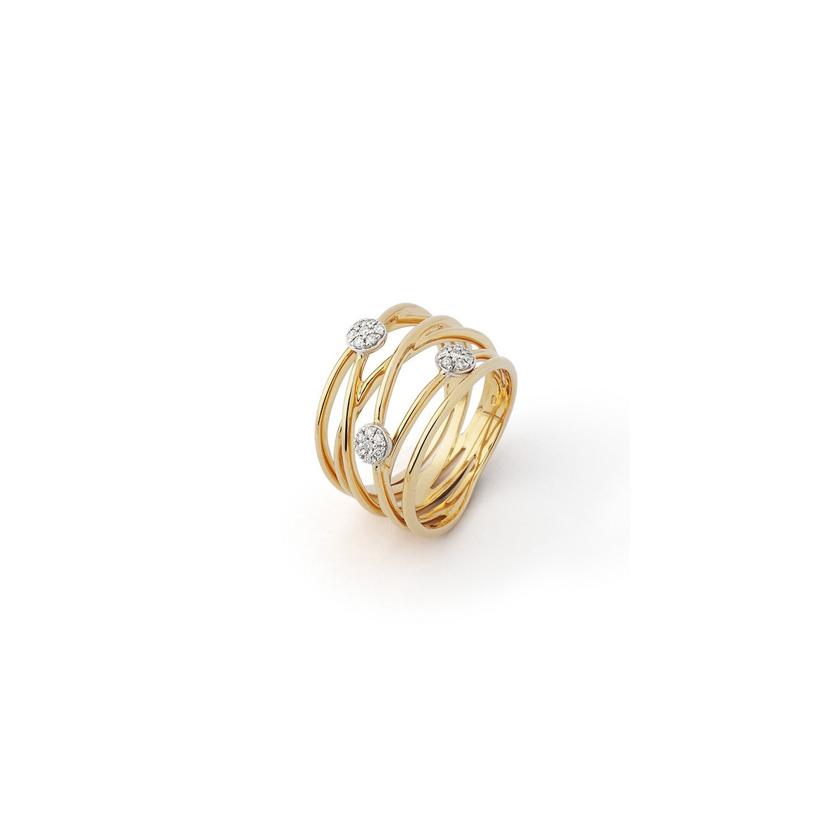ANELL D’OR ROSA I DIAMANTS  - R6481FMKO14