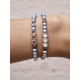 CHALCEDONY HEMATITES SUNFIELD BRACELET - PU061433/2