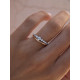 WHITE GOLD DIAMONDS AND ROSE GOLD RING - 487314