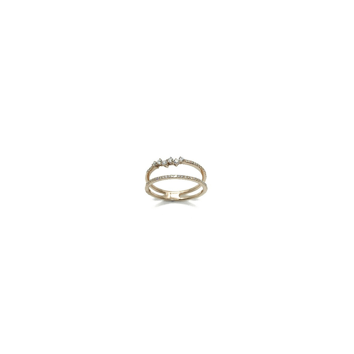 ANILLO FACET ORO ROSA - RB594FMGPN8Y0