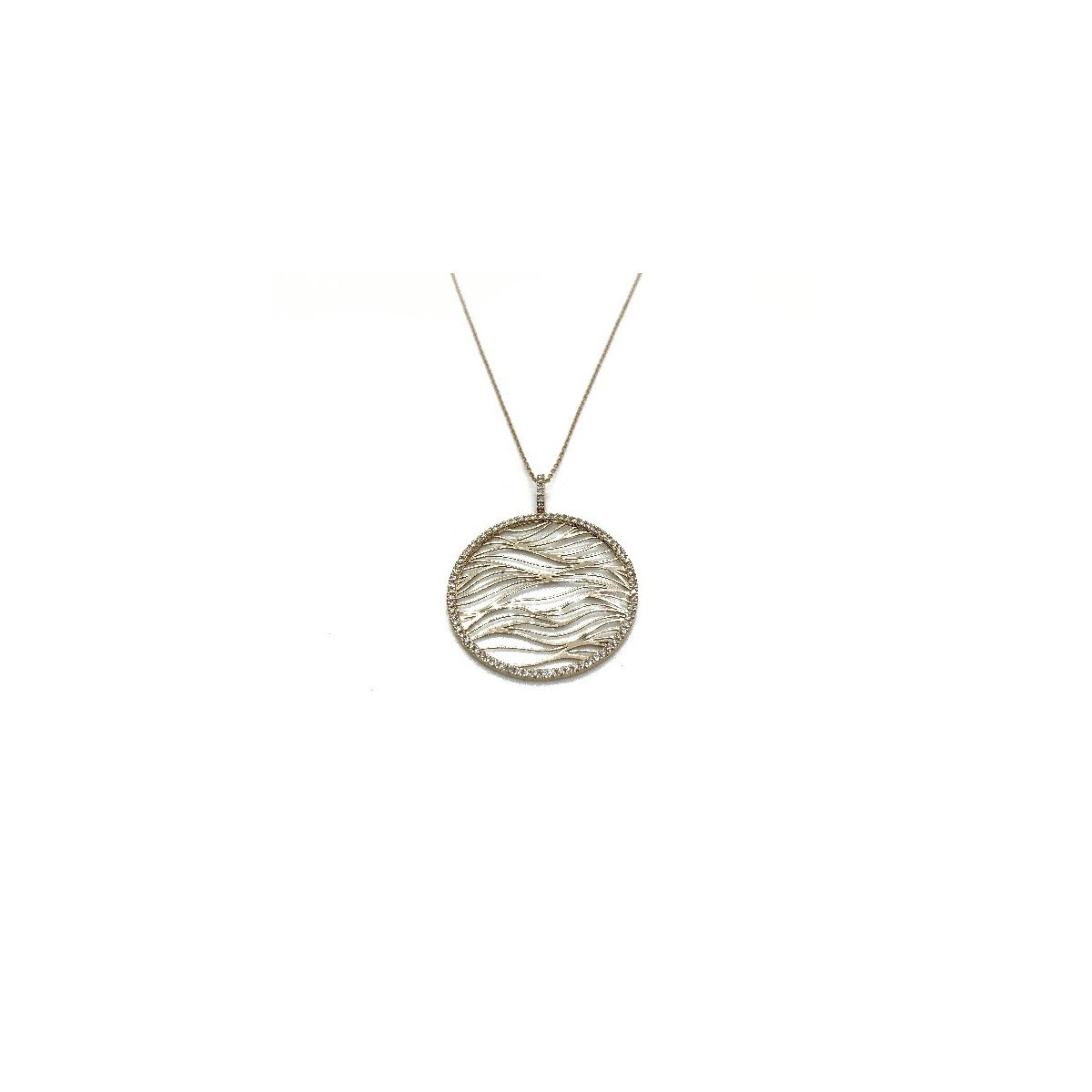 ROSE GOLD FACET NECKLACE - P7051FMGPNCY5