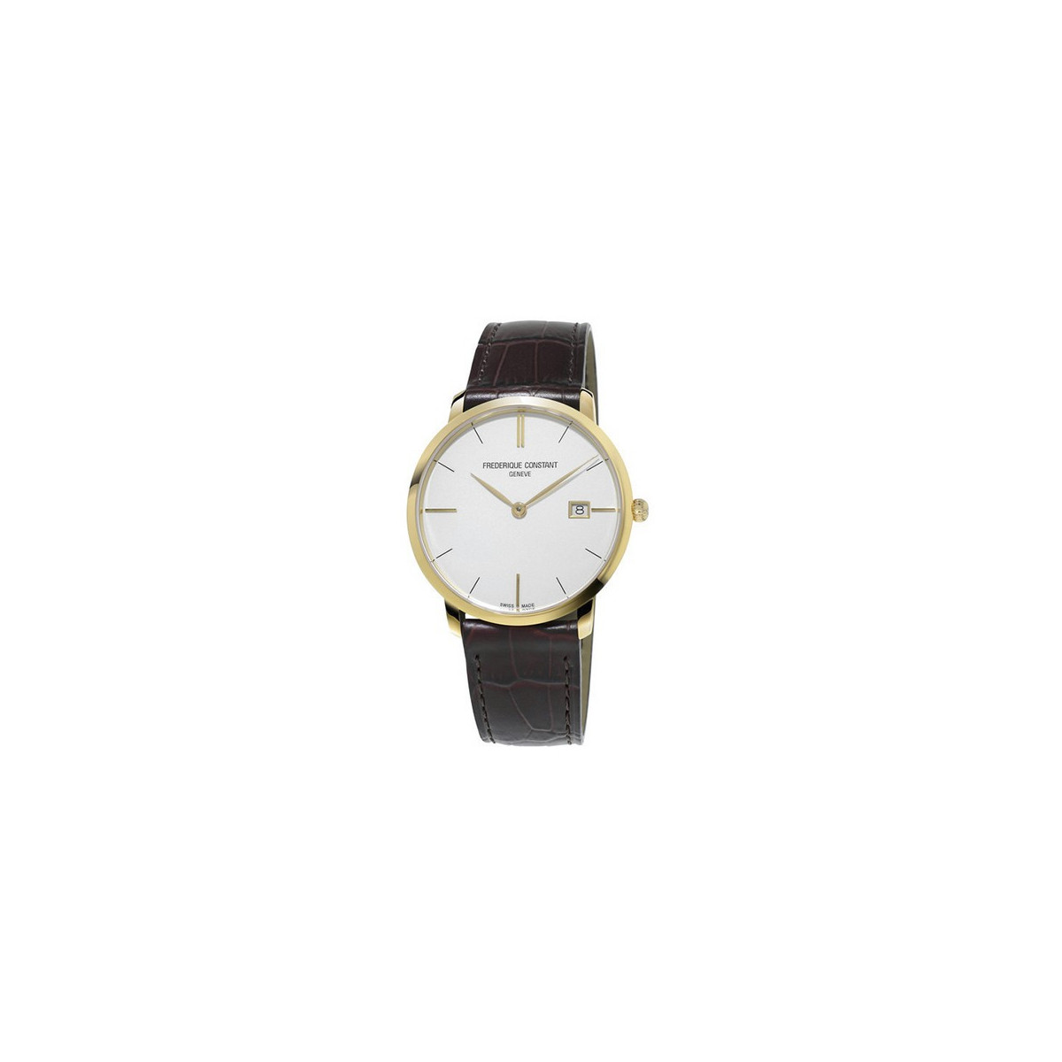 RELOJ FREDERIQUE CONSTANT SLIMLINE DATE DORADO - FC220V5S5