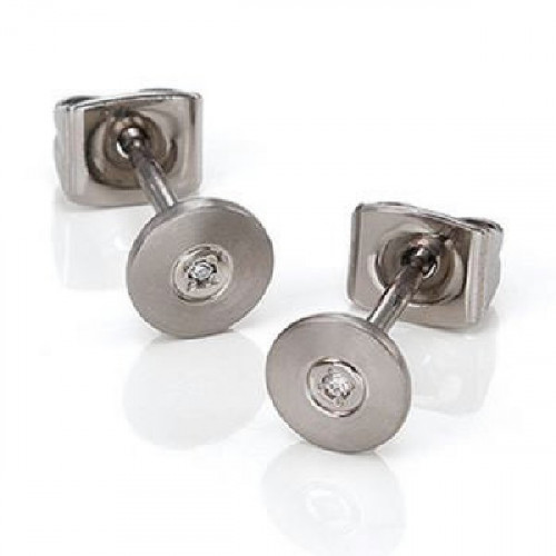 PENDIENTES BOCCIA TITANIO DIAMANTES - 0545-01