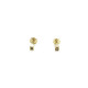 SQUARE CLIMENT 1890 BABY EARRINGS - D-1033R/ZIRCON