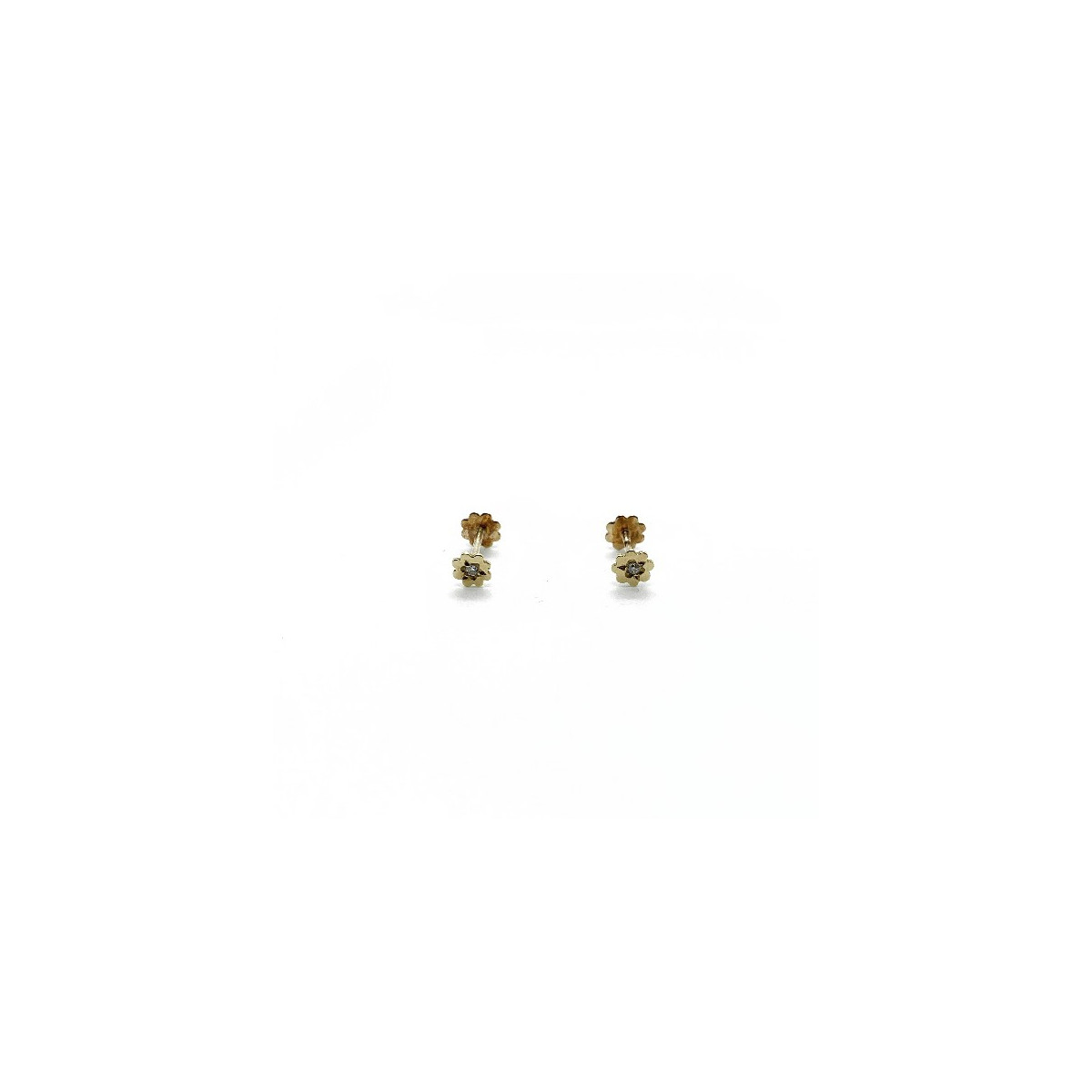 DIAMOND GOLD CLIMENT 1890 BABY EARRINGS - CLIMENT