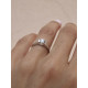 ANILLO CLIMENT 1890  SOLITARIO ORO BLANCO - S-2531/BR