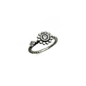 ANILLO TOP SILVER FLORES - AN5709PPB