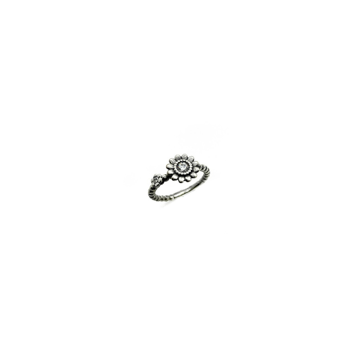 TOP SILVER FLOWERS RING - AN5709PPB