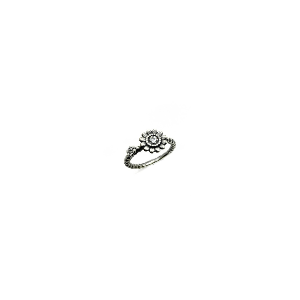 ANILLO TOP SILVER FLORES - AN5709PPB