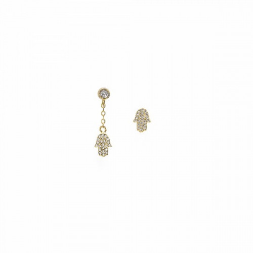 STAR LINEARGENT EARRINGS - 18387-A