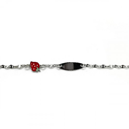 GIRL STRAWBERRY LINEARGENT BRACELET - 17680-P