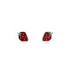 STRAWBERRY LINEARGENT EARRINGS - 17680-A