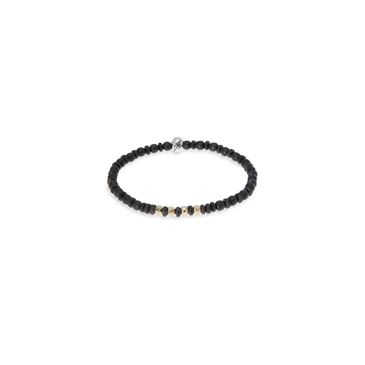 PULSERA PLATADEPALO HEMATITES - MB144X T/M