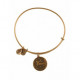ALEX AND ANI BRACELET GOLD COLORED WITH VIRGO PENDANT  - A07EB40VIRG