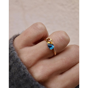 ANILLO SUPERORO LONDON BLUE CITRINO - A01-16023CILO:03